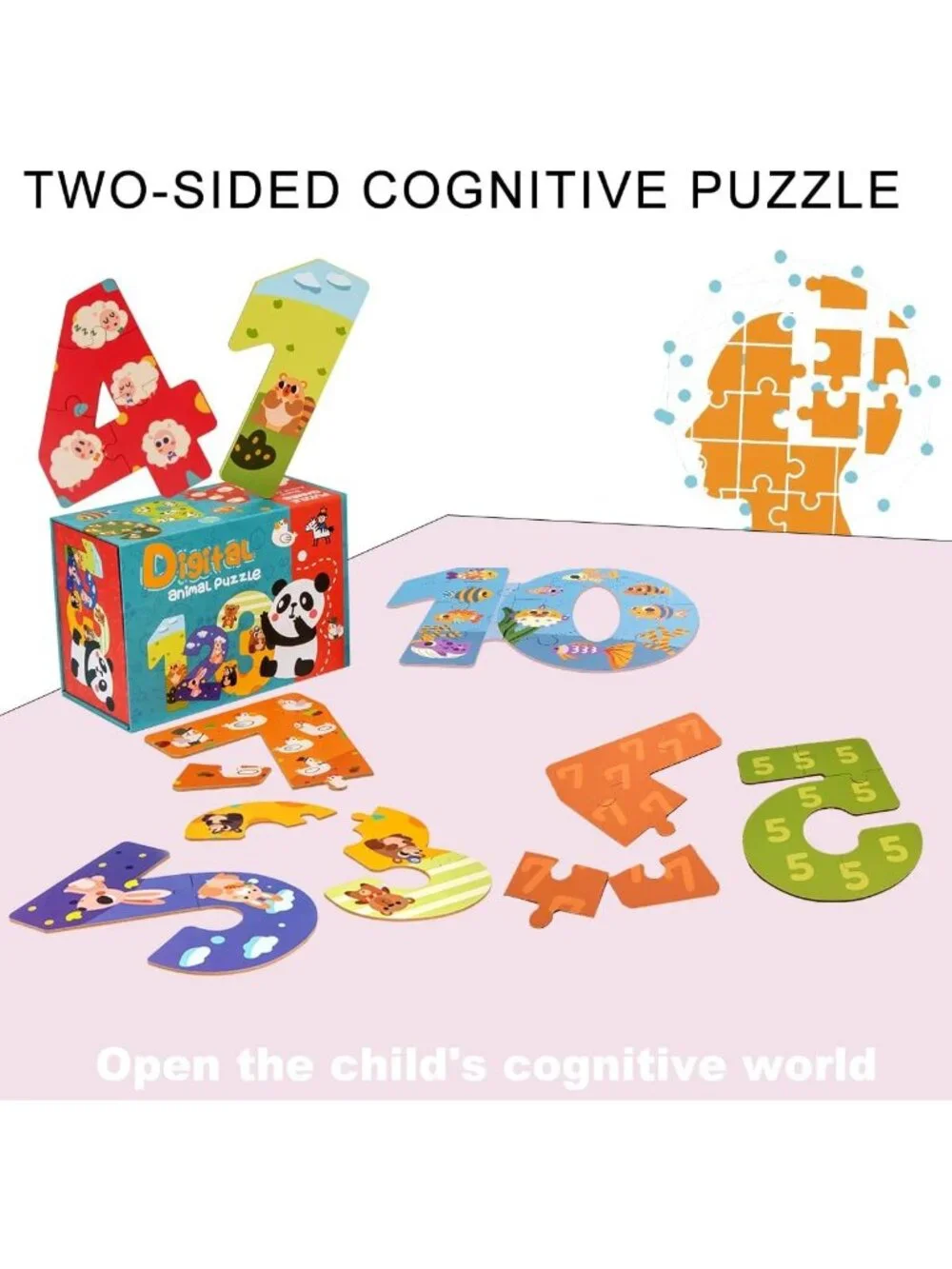 Montessori Wooden Number Puzzles for Kids 3-5 | Educational Learning Toys